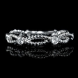 .21ct Diamond 18k white Gold Antique Style Wedding Band Ring