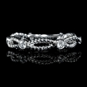Diamond 18k White Gold Antique Style Wedding Band Ring