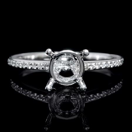 .14ct Diamond 18k White Gold Engagement Ring Setting