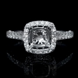 .69ct Diamond 18k White Gold Engagement Ring Setting