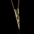 .95ct Diamond 14k Yellow Gold Pendant Necklace