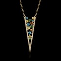 Diamond 14k Yellow Gold Pendant Necklace