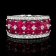 .51ct Diamond and Ruby 18k White Gold Ring