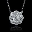.63ct Diamond 14k White Gold Pendant Necklace