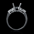 .83ct Diamond Platinum Engagement Ring Setting
