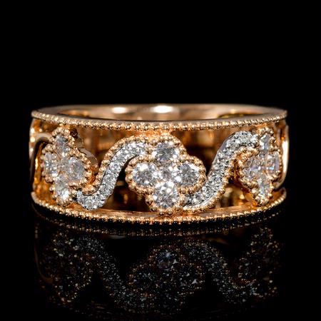 .55ct Diamond 18k Rose Gold Ring