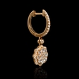 .95ct Diamond 18k Rose Gold Dangle Earrings