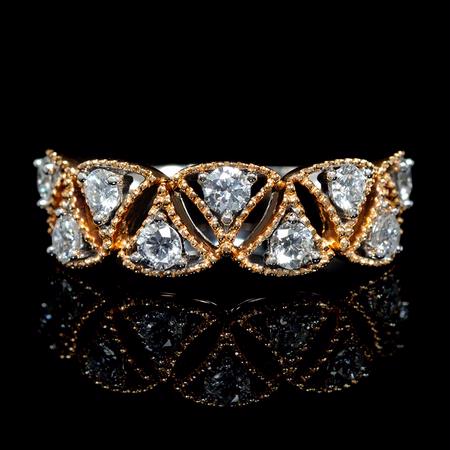 .62ct Diamond 18k White and Rose Gold Ring
