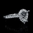 .61ct Diamond 18k White Gold Engagement Ring Setting