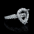 .85ct Diamond 18k White Gold Engagement Ring Setting