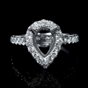 Diamond 18k White Gold Engagement Ring Setting