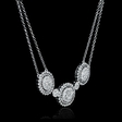 1.28ct Diamond 18k White Gold Pendant Necklace