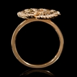 1.12cts Diamond 18k Rose Gold Ring