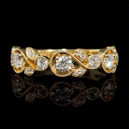 Diamond 18k Yellow Gold Ring  