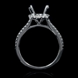 .31ct Diamond 18k White Gold Halo Engagement Ring Setting
