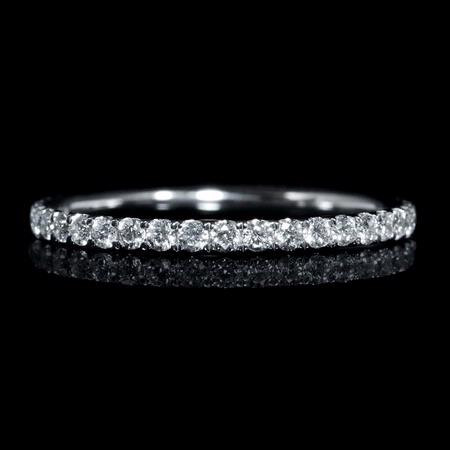 .31ct Diamond 18k White Gold Wedding Band Ring