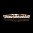 .33ct Diamond 18k Rose Gold Wedding Band Ring