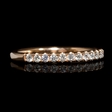 .33ct Diamond 18k Rose Gold Wedding Band Ring
