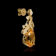 .64ct Diamond and Citrine 18k Yellow Gold Dangle Earrings