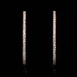 .71ct Diamond 18k Rose Gold Hoop Earrings
