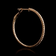 .71ct Diamond 18k Rose Gold Hoop Earrings