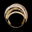 3.51ct Diamond 18k White and Rose Gold Ring