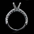 .67ct Diamond 18k White Gold Engagement Ring Setting