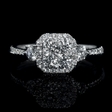 .83ct Diamond 18k White Gold Ring