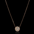 .50ct Diamond 18k White Gold Pendant Necklace