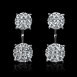 2.31ct Diamond 18k White Gold Dangle Earrings