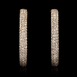 9.50ct Diamond 18k Rose Gold Hoop Earrings
