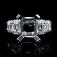 .81ct Diamond 18k White Gold Engagement Ring Setting
