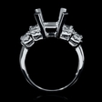.81ct Diamond 18k White Gold Engagement Ring Setting