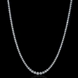 4.11cts Diamond 18k White Gold Necklace