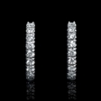 .26ct Diamond 18k White Gold Huggie Earrings