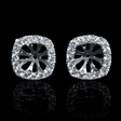 .80ct Diamond 18k White Gold Earring Jackets