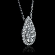 1.26cts Diamond 18k White Gold Pendant Necklace