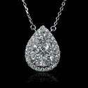Diamond 18k White Gold Pendant Necklace