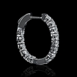 2.90cts Diamond 18k White Gold Huggie Earrings