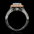 1.37cts Diamond 18k White and Rose Gold Ring