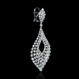 6.06cts Diamond 18k White Gold Dangle Earrings