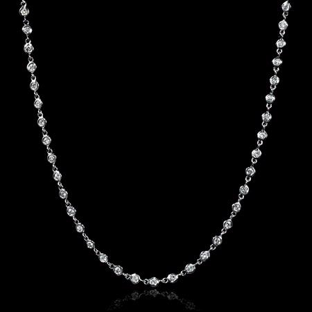 1.81cts Diamond 18k White Gold Necklace