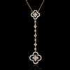 Diamond 18k Rose Gold Pendant Necklace 