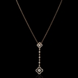 .85ct Diamond 18k White Gold Pendant Necklace