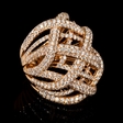 4.95cts Diamond 18k Rose Gold Ring