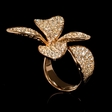 3.86cts Diamond 18k Rose Gold Ring
