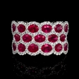 .69ct Diamond and Ruby 18k White Gold Ring