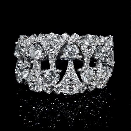 Diamond 18k White Gold Ring  