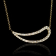 1.00ct Diamond 18k Yellow Gold Pendant Necklace