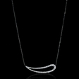 .97ct Diamond 18k White Gold Pendant Necklace